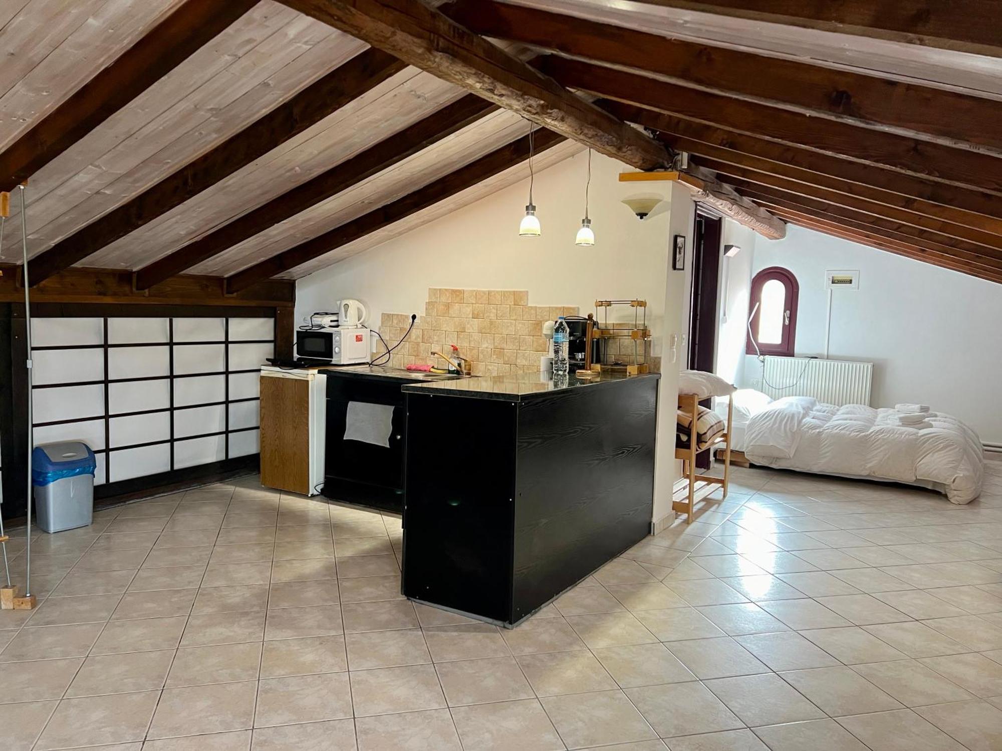 Σοφιτα Ξυλο Μεταλο Γυαλι Apartment Alykes Potamou Exterior foto